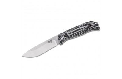 Benchmade Fixed Infidel 4.52" D2 Satin Double Edge Dagger Blade, Black Aluminum Handles, Boltaron Sheath - 133 on Sale