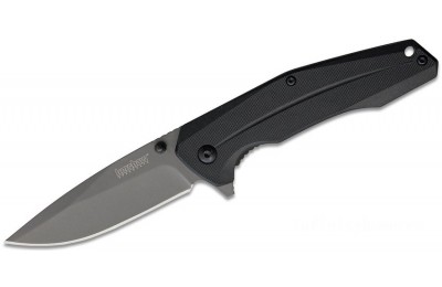 Kershaw 1360 Asteroid Assisted Flipper Knife 3.3" Titanium Carbo-Nitride Coated 8Cr13MoV Drop Point Blade, Black GFN Handles for Sale