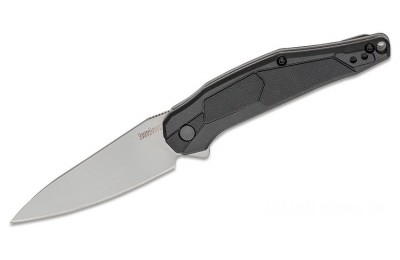 Kershaw 1395 Lightyear Assisted Flipper Knife 3.125" Bead Blasted Plain Blade, Black GFN Handles for Sale