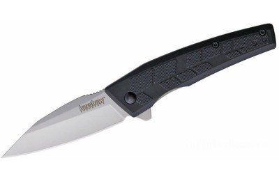 Kershaw 1342 Rhetoric Assisted Flipper Knife 2.9" 3Cr13 Bead Blasted Drop Point Blade, Black GFN Handles - 1342X for Sale