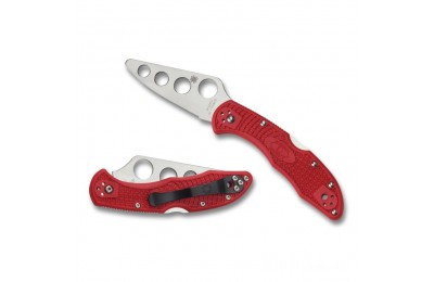 Spyderco Delica 4 Lightweight Trainer Red for Sale